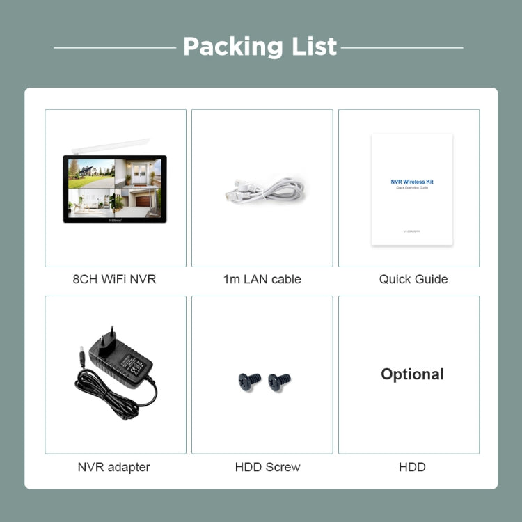 SriHome NVS010-IPC047 Ultra HD 4 Channel WiFi Network Video Recorder Set SriHome NVS010-IPC047 Ultra HD 4 Channel WiFi Network Video Recorder Set